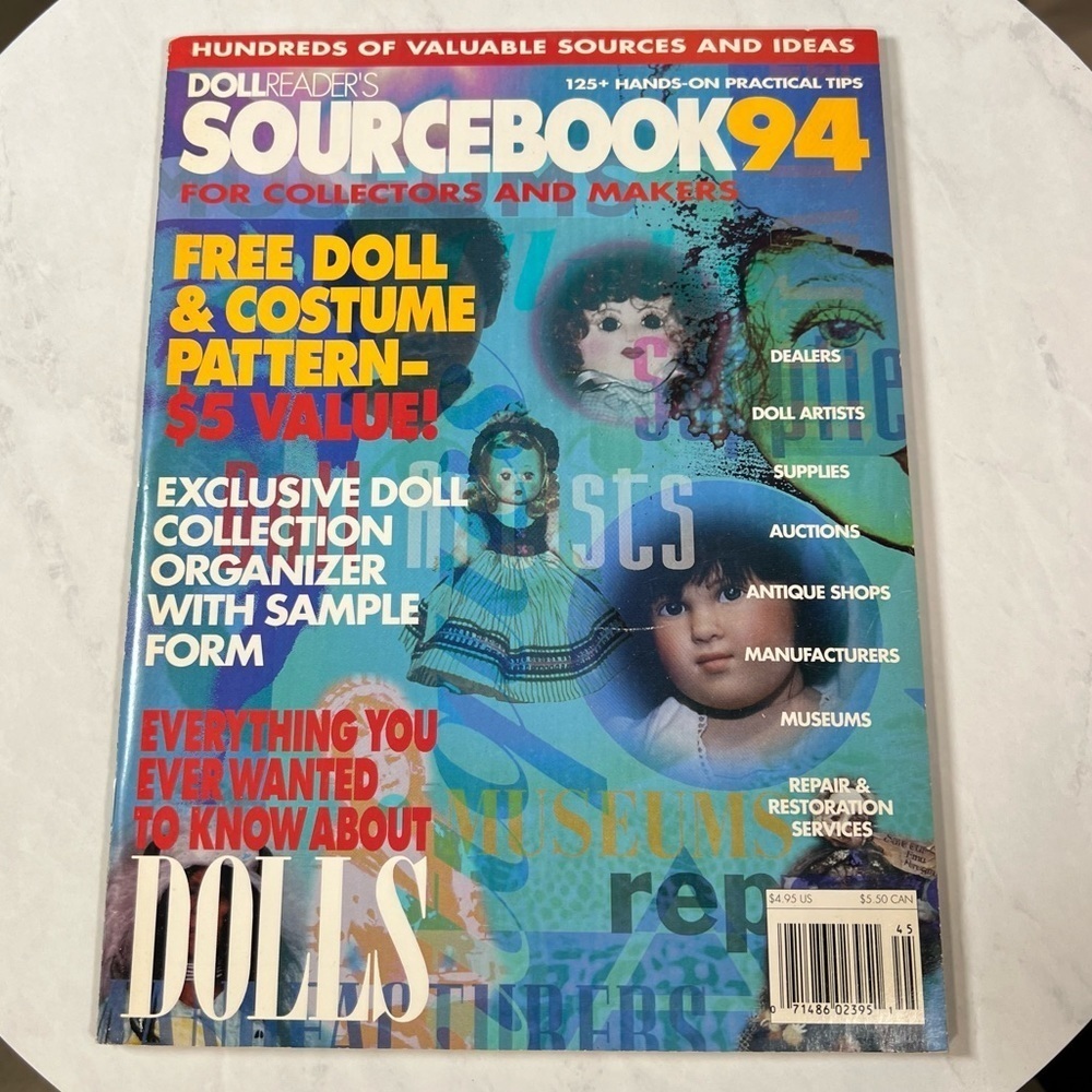 Doll Readers Source Book 94 - Vintage Magazines - Doll Making - Doll Collections